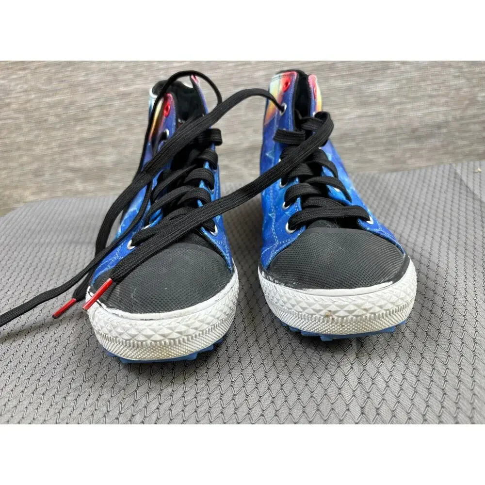 Skechers Shoes Kids Size 5 Blue Black Star Wars Darth Vader High Top Sneakers